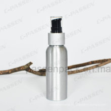 Bouteille en crème cosmétiques en aluminium avec pompe de lotion en poudre de luxe (PPC-ACB-032)